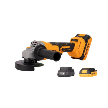 เครื่องเจียรไร้สาย (พร้อมแบตเตอรี่) COOFIX รุ่น CF-CAG005 4 นิ้ว แบตเตอรี่ 2.0AH 20V_0